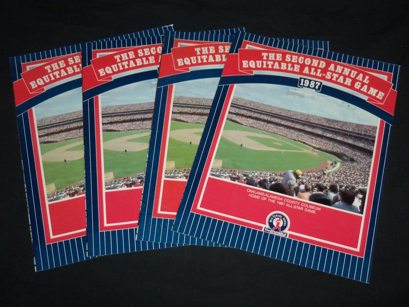 1987 EQUITABLE ALL-STAR GAME BASEBALL FOLD OUT LOT OF 4 - J 8694