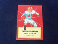 1951 OCTOBER 27 HIGH SCHOOL FOOTBALL PROGRAM - AKRON VS. WOOSTER - J 8450