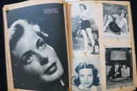 1940'S MOVIE STARS SCRAPBOOK - INGRID BERGMAN - SHIRLEY TEMPLE - E 24929