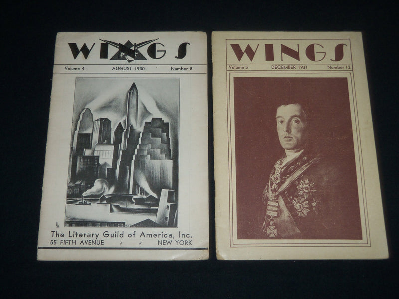1930 AUGUST & 1931 DECEMBER WINGS MAGAZINE LOT OF 2 - O 1639