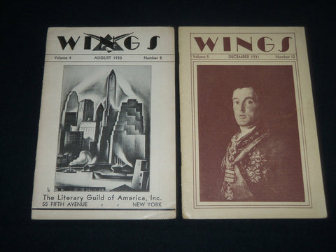 1930 AUGUST & 1931 DECEMBER WINGS MAGAZINE LOT OF 2 - O 1639