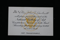 1949 JANUARY 20 PRESIDENTIAL INVITATION TO THE NATIONAL GALLERY OF ART - K 2229