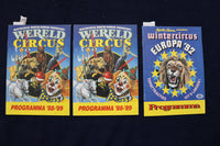 1988-1992 MARTIN HANSON WINTERCIRCUS PROGRAMS - LOT OF 3 - DUTCH TEXT - K 611