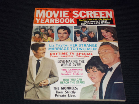 1967 #16 MOVIE SCREEN YEARBOOK MAGAZINE - LIZ TAYLOR FRONT COVER - E 13342