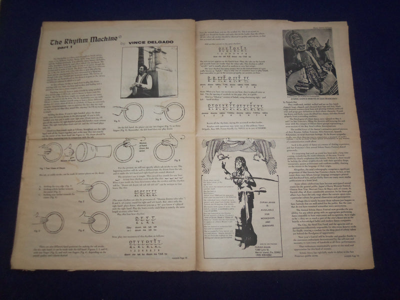 1978 HABIBI NEWSPAPER - VOLUME 4, NUMBER 9- MIDDLE EASTERN DANCE/MUSIC- NP 6865