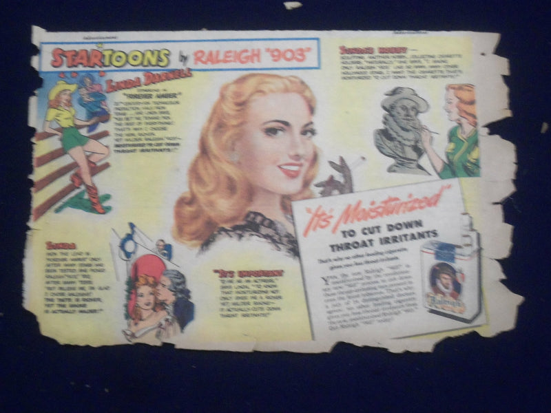 1930'S-1950'S MOVIE STAR COLOR COMICS ADS - LOT OF 13 - NP 5269