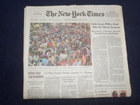 2023 APRIL 20 NEW YORK TIMES - INDIA GROWS WITH A GOAL: TAKE ON CHINA'S ECONOMY