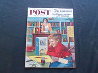 1956 FEBRUARY 25 THE SATURDAY EVENING POST MAGAZINE- SCHOOL TIME COVER - SP 2087