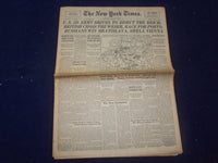 1945 APRIL 5 NEW YORK TIMES - U.S. 3DARMY DRIVES TO BISECT THE REICH - NP 6686