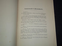 1889 WELLESLEY TOWN CLERK'S RECORD OF THE ANNUAL MEETING -MASSACHUSETTS - K 3102