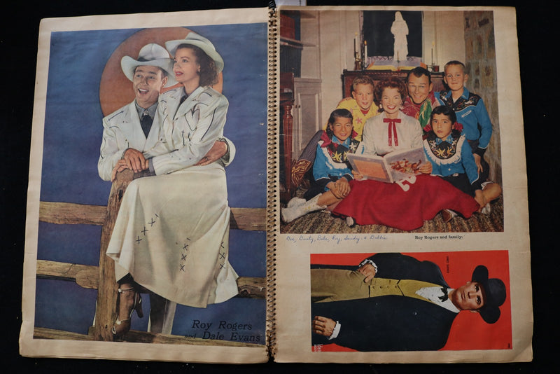 1940'S-1950'S MOVIE STARS SCRAPBOOK - GENE AUTRY - GINGER ROGERS - E 24881