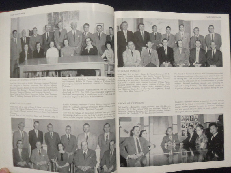 1956 THE SENTINAL MONTANA STATE UNIVERSITY YEARBOOK -MISSOULA, MONTANA - YB 3295