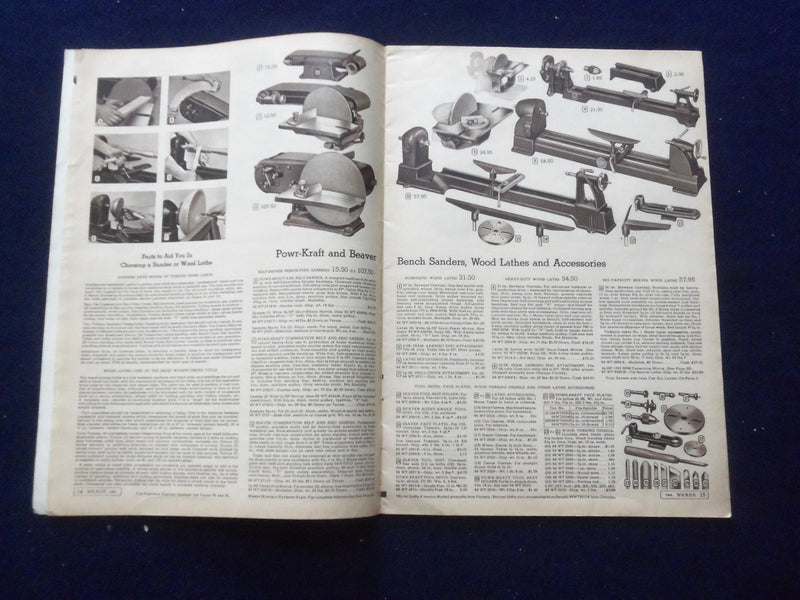 1954-1955 MONTGOMERY WARD POWR-KRAFT POWER TOOL CATALOG - J 8486