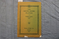 1935 JULY 15 THE SOUTH SHORE PLAYER AT TOWN HALL PROGRAM - KOHASSET, MA - K 2613