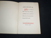 1962 ARIZONA FIFTY LIST OF BOOKS SELECTED & ANNOTATED BY DONALD POWELL - J 8755