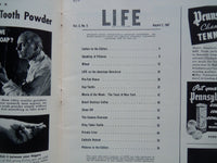 1937 AUGUST 2 LIFE MAGAZINE - SISTER MAKING SALAD - L 37