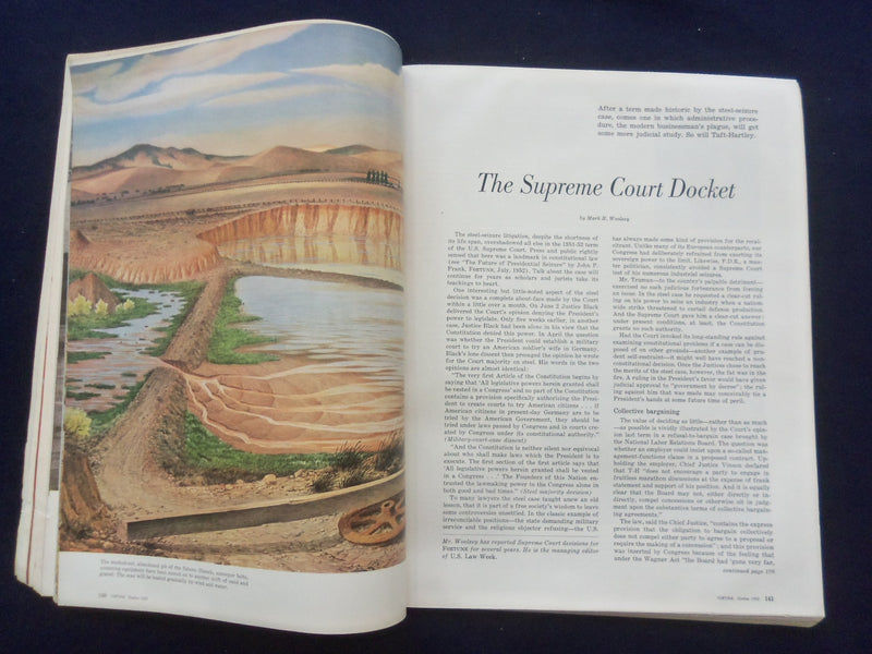 1952 OCTOBER FORTUNE MAGAZINE - GREAT COVER & ADS - F 930