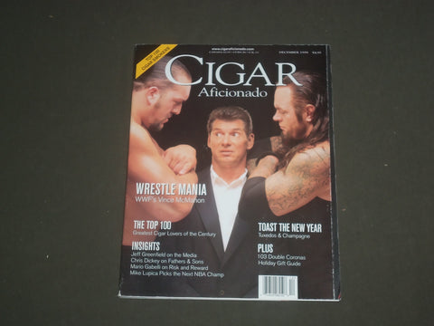 1999 NOVEMBER/DECEMBER CIGAR AFICIONADO MAGAZINE - VINCE MCMAHON COVER - B 4523
