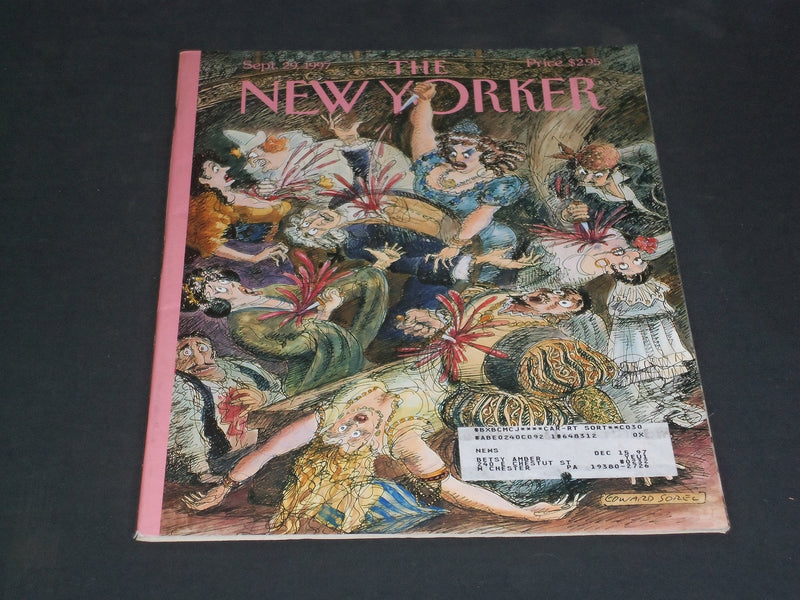 1997 SEPTEMBER 29 THE NEW YORKER MAGAZINE - ILLUSTRATED COVER - NY 1908