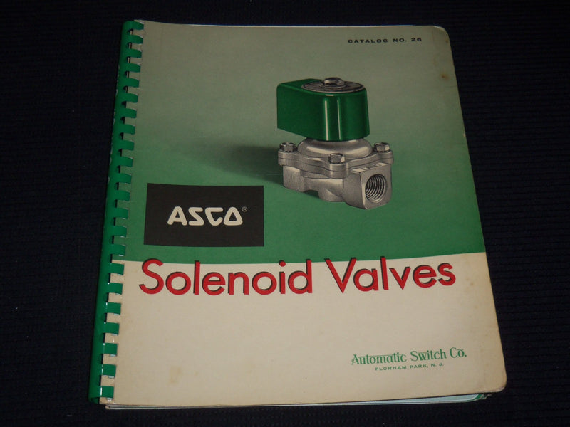 1950'S AUTOMATIC SWITCH CO. SOLENOID VALVES CATALOG NO. 26 -NEW JERSEY- KD 3912R