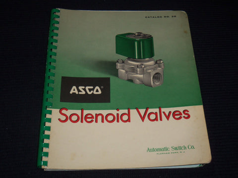 1950'S AUTOMATIC SWITCH CO. SOLENOID VALVES CATALOG NO. 26 -NEW JERSEY- KD 3912R