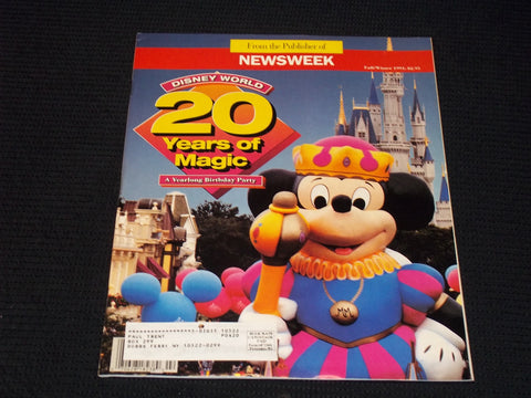 1991 FALL DISNEY WORLD 20 YEARS OF MAGIC MAGAZINE - MICKEY MOUSE COVER - E 14370