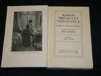 1921 EMILE GABORIAU MYSTERY BOOKS LOT OF 2 - BARON TRIGAULT'S - GOLD - KD 1378G