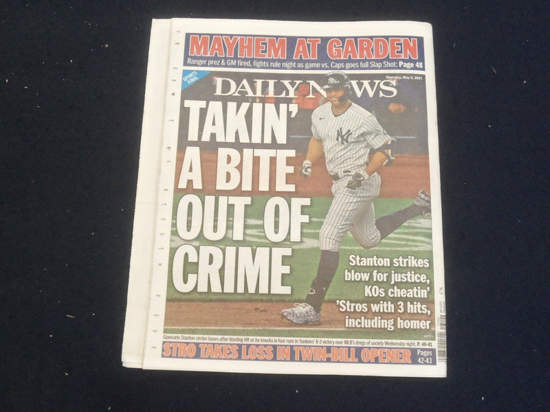 2021 MAY 6 NEW YORK DAILY NEWS NEWSPAPER - PSYCHO DE MAYO ON NYC SUBWAYS