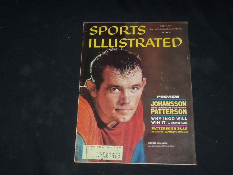 1960 JUNE 20 SPORTS ILLUSTRATED MAGAZINE - INGEMAR JOHANSSON - SP 8970