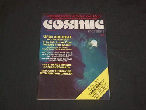 1976 NOVEMBER COSMIC FRONTIERS MAGAZINE - UFOS ARE REAL - B 4880