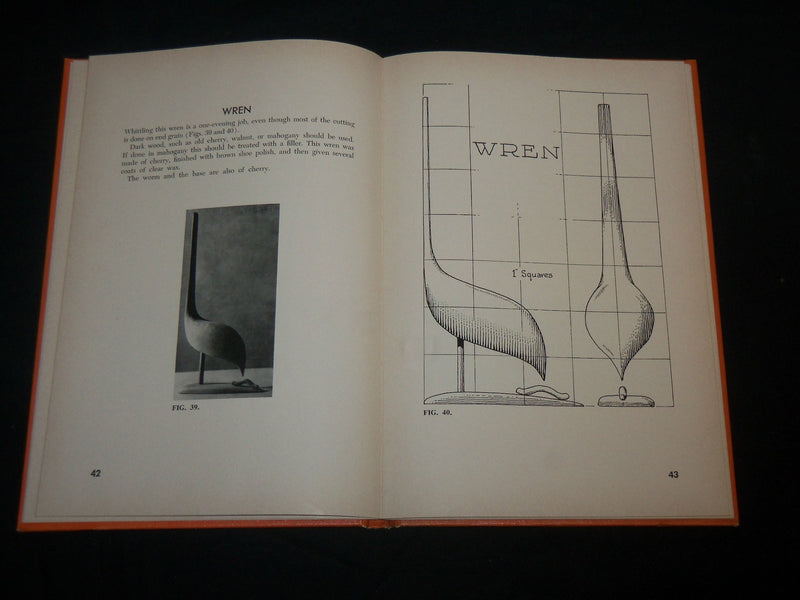 1967 CONTEMPORARY CARVING AND WHITTLING HARDCOVER BOOK BY W. HUNT - KD 6781