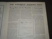 1901 JULY 6 THE SATURDAY EVENING POST MAGAZINE - ILLUSTRATED COVER - SP 539