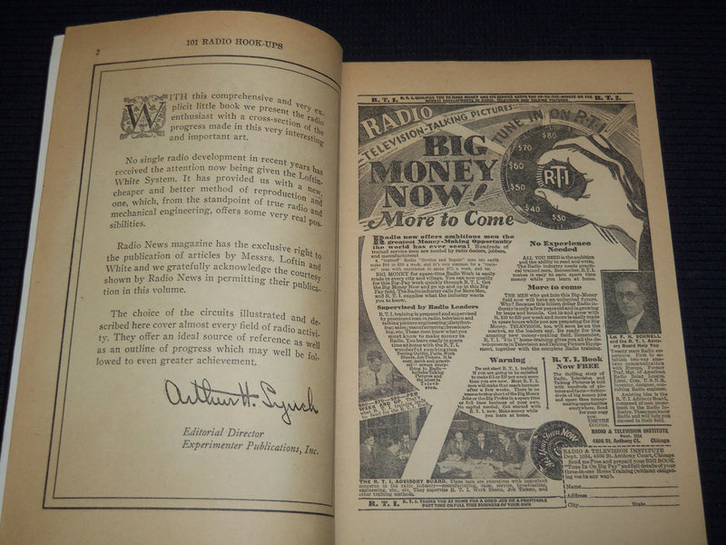 1930 RADIO NEWS 101 RADIO HOOK-UPS MAGAZINE COMPILED BY RADIO NEWS - J 7893