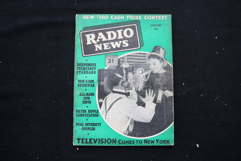 1939 JANUARY RADIO NEWS MAGAZINE - TELEVISION COMES TO NEW YORK COVER - E 10587