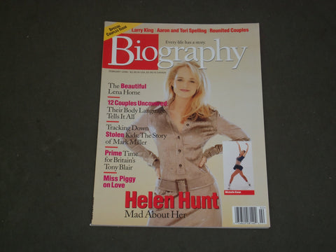 1998 FEBRUARY BIOGRAPHY MAGAZINE - HELEN HUNT COVER - B 3727