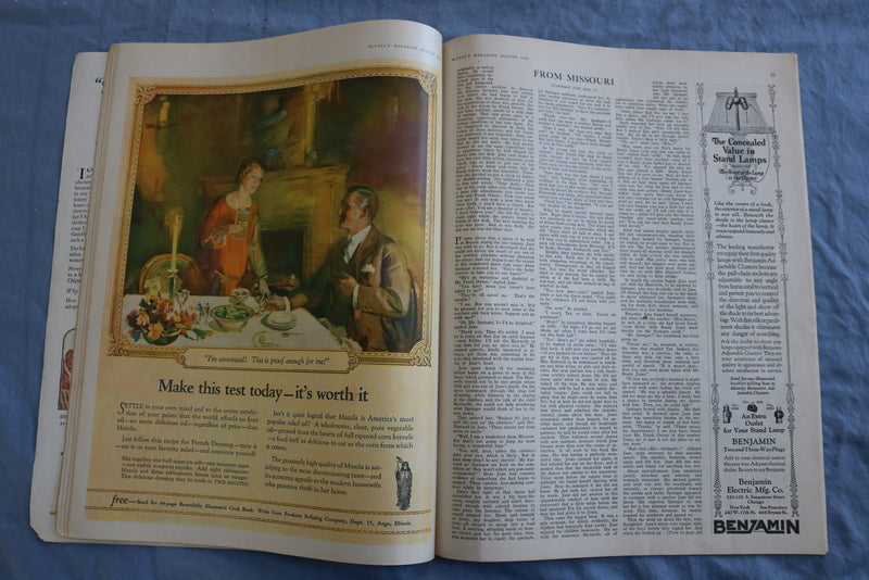 1926 AUGUST MCCALL'S MAGAZINE - BEAUTIFUL NEYSA MCMEIN COVER - SP 4785R