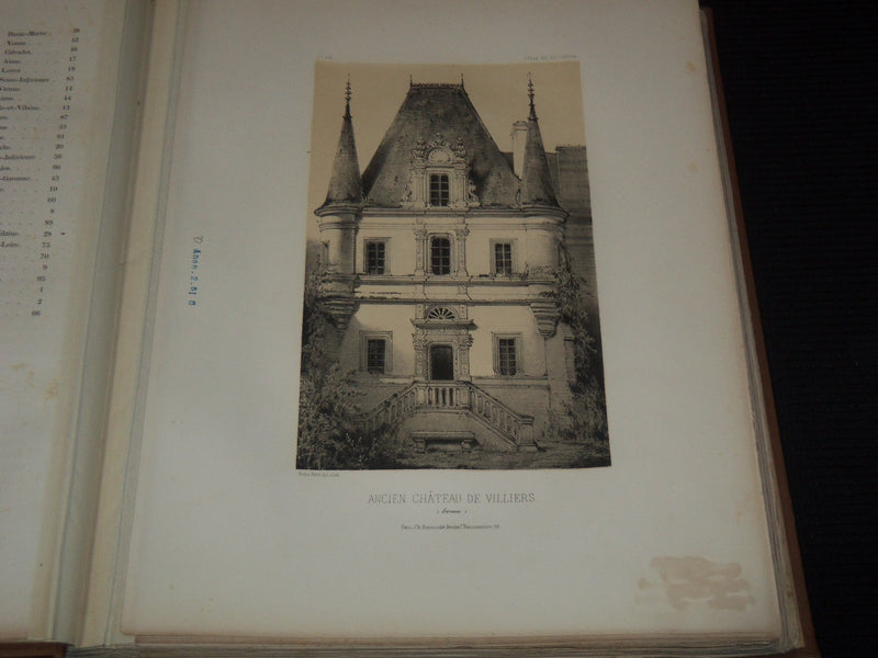 1800'S CHATEAUX DE FRANCE DES 15 & 16 CENTURY VOLUME - VICTORY PETIT - Z 215