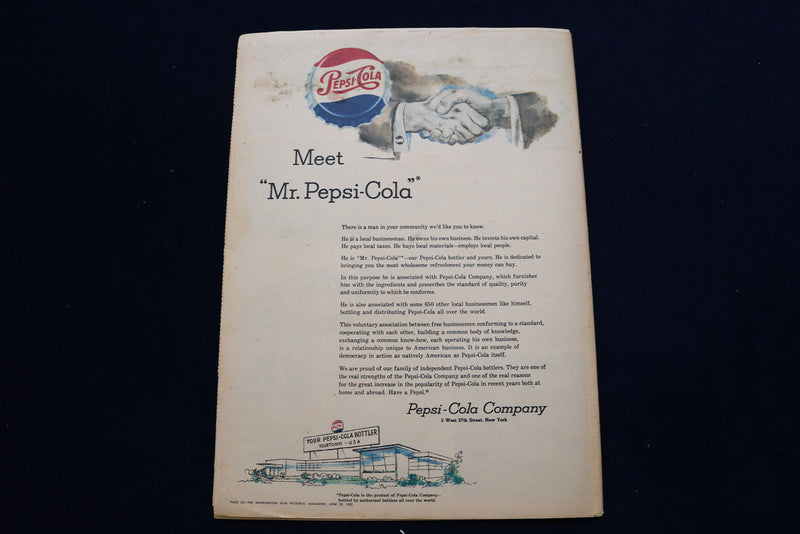 1952 JUNE 22 WASHINGTON STAR PICTORIAL MAGAZINE - CHIEF LONE EAGLE - E 23321