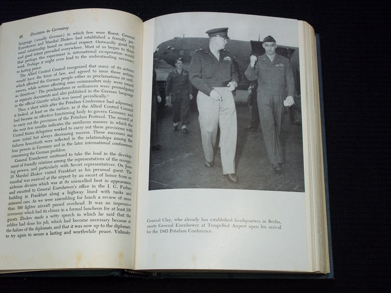 1950 DECISION IN GERMANY HARDCOVER BOOK BY LUCIUS D. CLAY - KD 7633