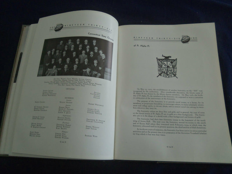 1936 THE NUTMEG CONNECTICUT STATE COLLEGE YEARBOOK - STORRS, CT - YB 2630