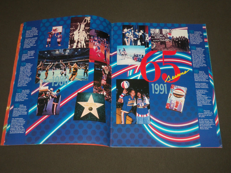 1991 HARLEM GLOBETROTTERS 65TH ANNIVERSARY EDITION PROGRAM - J 2258