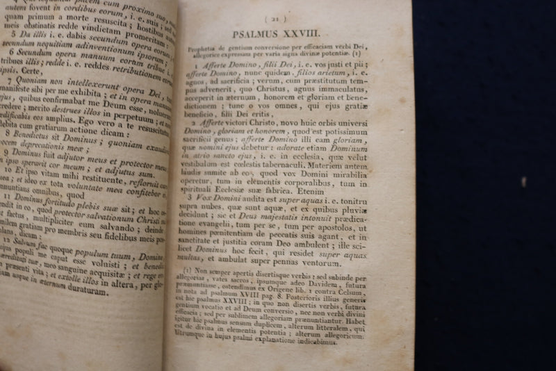 1824 DAVID SEU PSALMI - OPERA ET STUDIO HARDCOVER BOOK - LATIN - KD 9555