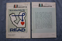 1961 ALA BULLETIN - SOFTCOVER BOOKS - LOT OF 2 - K 3233