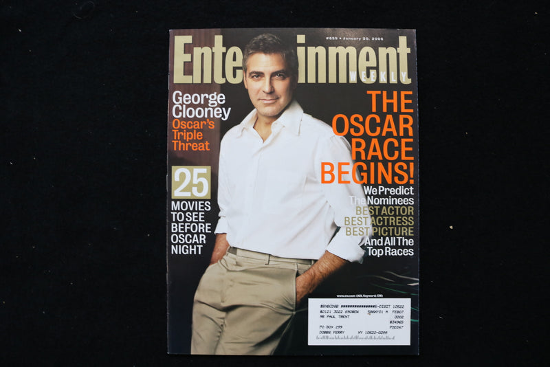 2006 JAN 20 ENTERTAINMENT WEEKLY MAGAZINE - GEORGE CLOONEY COVER - E 24475