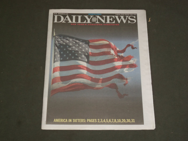 2016 JULY 9 NEW YORK DAILY NEWS - AMERICA IN TATTERS