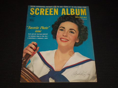 1950 FALL SCREEN ALBUM MAGAZINE - ELIZABETH TAYLOR COVER - E 12421