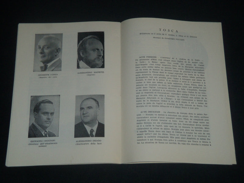1956 SEPTEMBER 6 TERME DI CARACALLA PROGRAM - TOSCA - GIOCOMO PUCCINI - J 4288