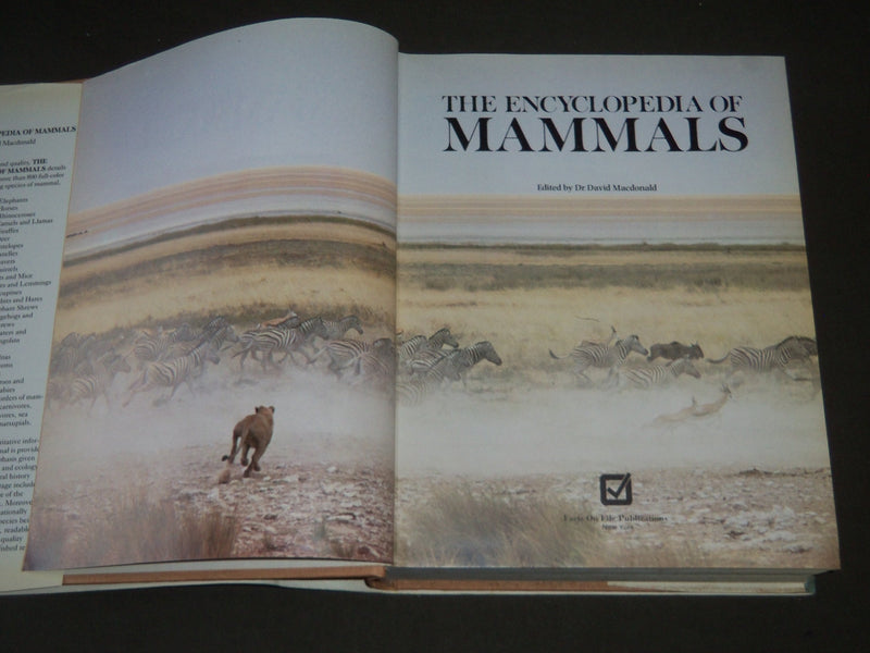1985 The Encyclopedia of Mammals edited by Dr. David Macdonald Hardcover - I 427