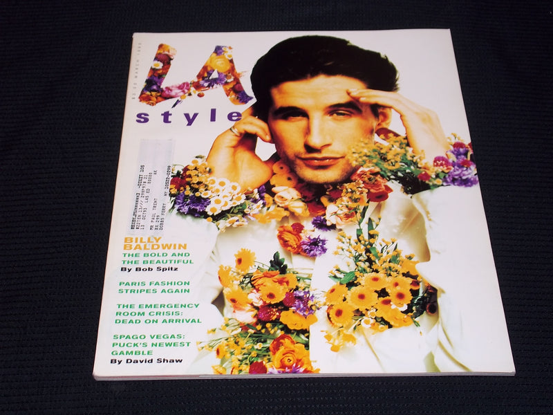 1993 MARCH L.A. STYLE MAGAZINE - BILLY BALDWIN FRONT COVER - E 20190