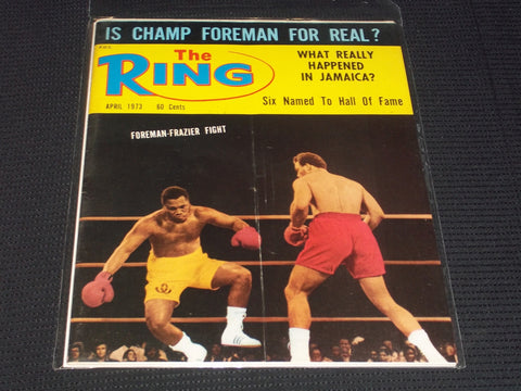 1973 APRIL THE RING MAGAZINE - FORMAN FRAZIER FRONT COVER - E 3967